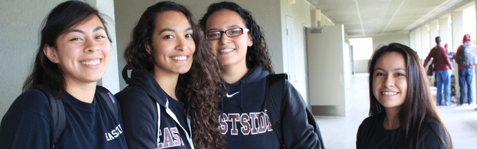 students in hallway